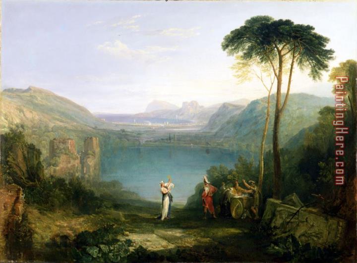 Joseph Mallord William Turner Lake Avernus - Aeneas and the Cumaean Sibyl